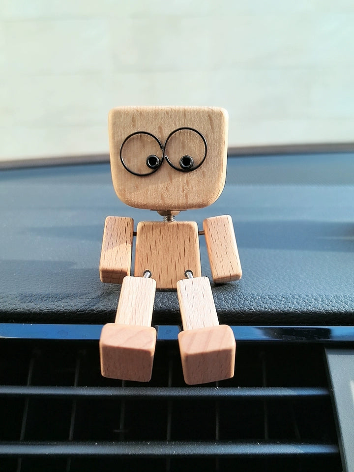 Shaking Feet Wooden Doll