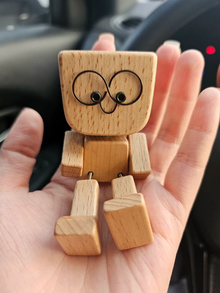 Shaking Feet Wooden Doll
