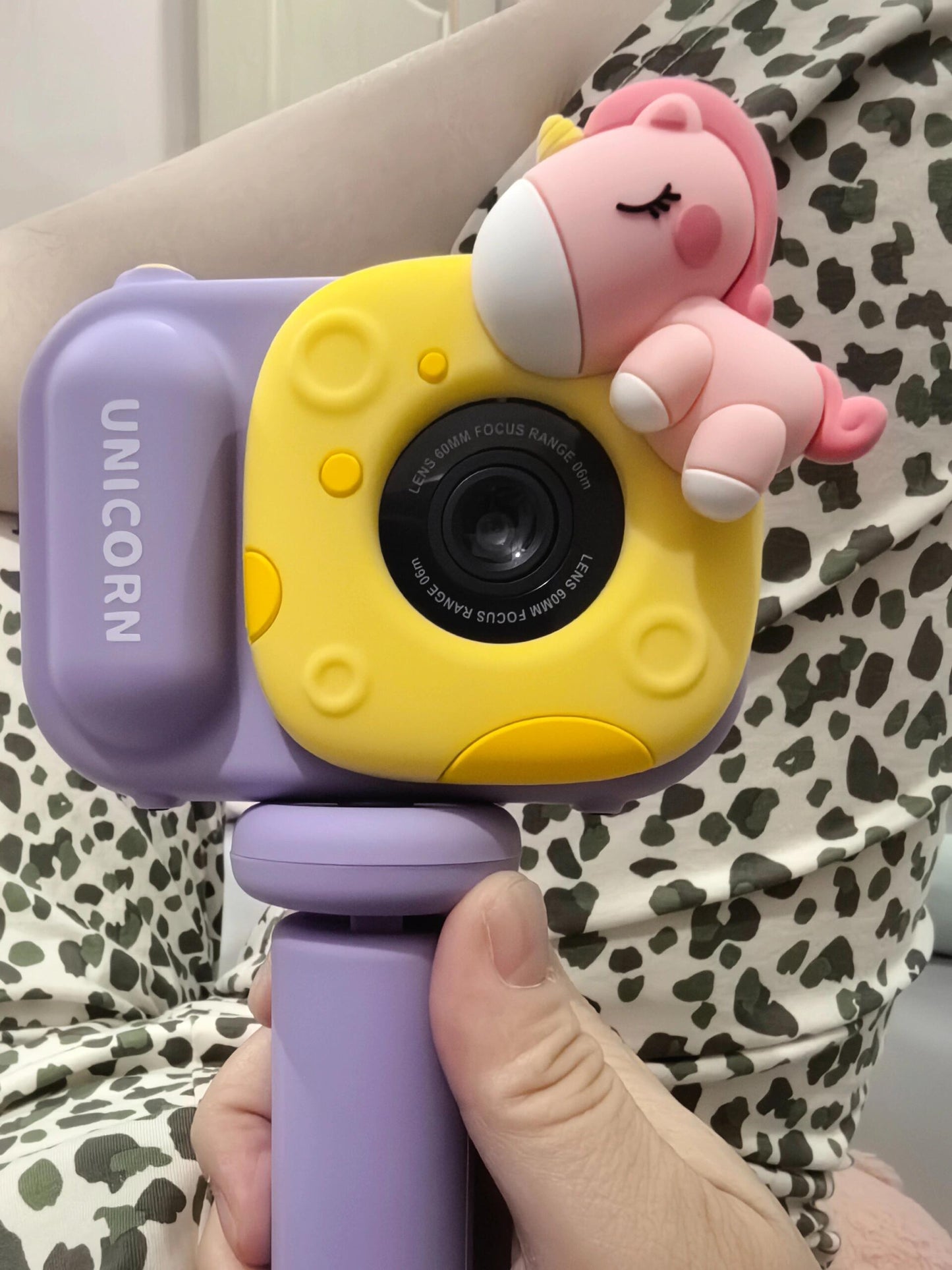 Green panda/Purple unicorn Kids Camera